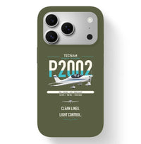 Thumbnail for Tecnam P2002 Sierra MkII design on green army magsafe iphone case, for iPhone 17 Pro
