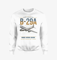 Thumbnail for B-29A Superfortress design on white sweatshirt
