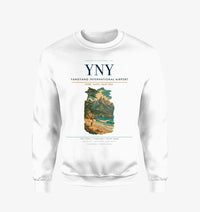 Thumbnail for Yangyang International Airport (YNY) design on white sweatshirt