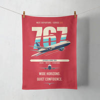 Thumbnail for Boeing 767-300ER design on red towel