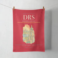 Thumbnail for Dresden Airport (DRS) design on red towel