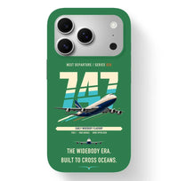 Thumbnail for Boeing 747-200B design on green magsafe iphone case