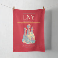 Thumbnail for Lanai Airport (LNY) design on red towel