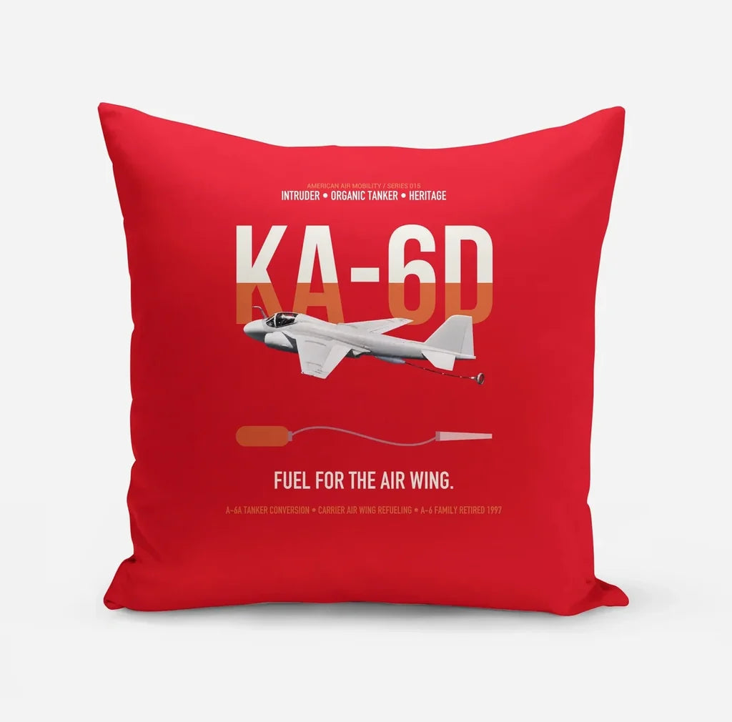 KA-6D Intruder design on red pillow