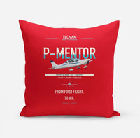 Thumbnail for Tecnam P-Mentor design on red pillow