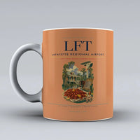 Thumbnail for Lafayette Regional Airport (LFT) airport code design on orange ceramic mug