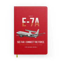 Thumbnail for E-7A Wedgetail design on red notebook