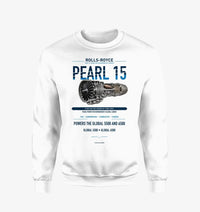 Thumbnail for PEARL 15 design on white sweatshirt