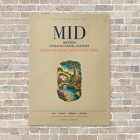 Thumbnail for Merida International Airport MID vertical canvas print - no frame - beige background
