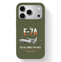 Thumbnail for E-7A Wedgetail design on green army magsafe iphone case, for iPhone 17 Pro