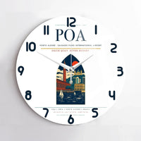 Thumbnail for Porto Alegre - Salgado Filho International Airport POA Wall-Clock No-Frame - White