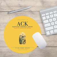 Thumbnail for Nantucket Memorial Airport (ACK) design on yellow round mouse pad