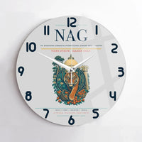 Thumbnail for Dr. Babasaheb Ambedkar International Airport (NAG) design on light gray no frame wall clock