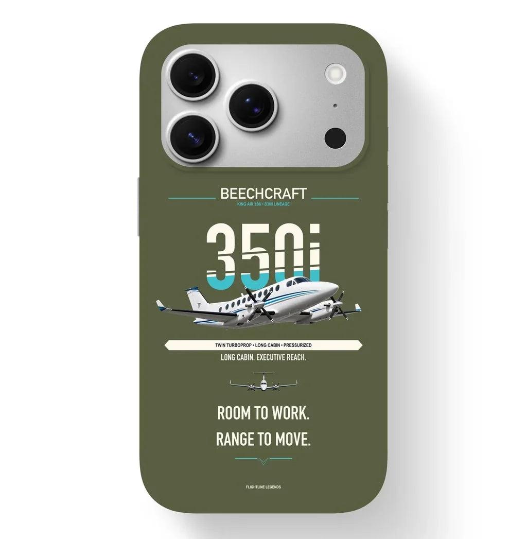 King Air 350i Case design on green army iphone case