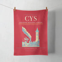 Thumbnail for Cheyenne Regional Airport (CYS) design on red towel
