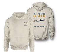 Thumbnail for A-37B Dragonfly design on khaki double-side hoodie