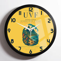 Thumbnail for Hewanorra International Airport (UVF) design on yellow framed wall clock