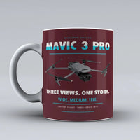 Thumbnail for Mavic 3 Pro Mug design on dark red dji
