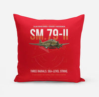 Thumbnail for Savoia-Marchetti SM.79-II Sparviero design on red pillow