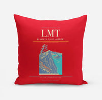 Thumbnail for Klamath Falls Airport (LMT) design on red pillow