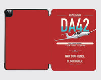 Thumbnail for Diamond DA42-VI design on red ipad tablet case