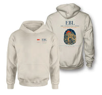 Thumbnail for Erbil International Airport (EBL) design on khaki double-side hoodie