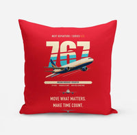 Thumbnail for Boeing 767-300F design on red pillow