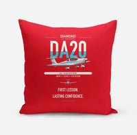 Thumbnail for Diamond DA20 design on red pillow