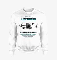 Thumbnail for BRINC Responder design on white sweatshirt