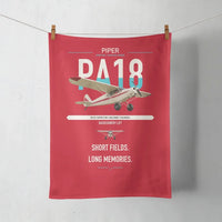 Thumbnail for Piper PA-18 Super Cub design on red towel