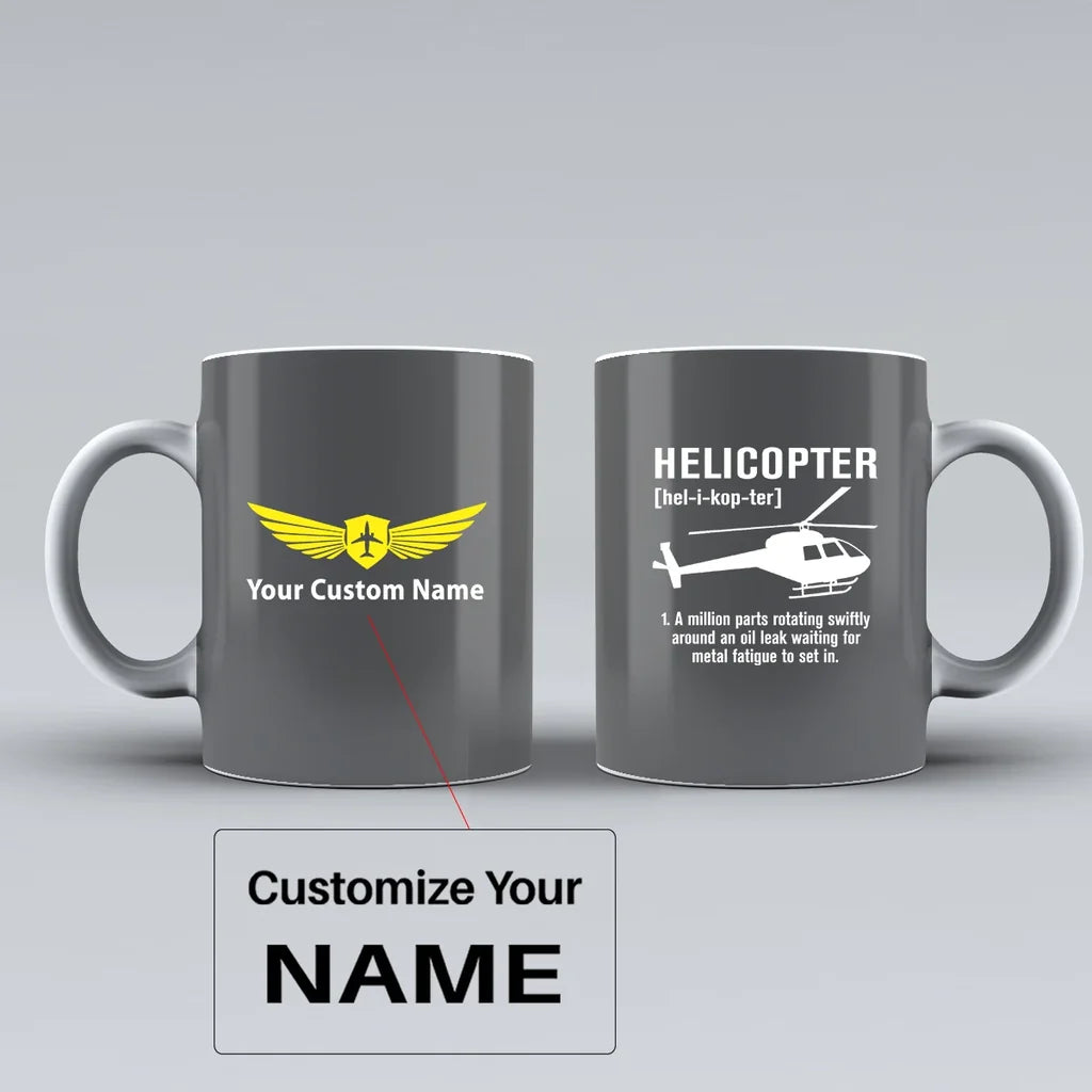 Customisable Helicopter Mug - view 7