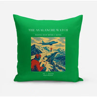 Thumbnail for VINTAGE G4344 - The Avalanche Watch - Designed Pillows design on green