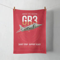 Thumbnail for Hawker Siddeley Harrier GR3 design on red towel