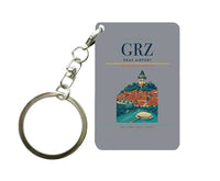 Thumbnail for Graz Airport (GRZ) design on gray key chain