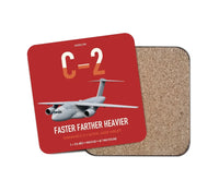 Thumbnail for Kawasaki C-2 design on red 1 piece coaster