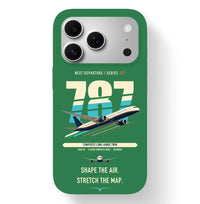 Thumbnail for Boeing 787-9 Dreamliner design on green magsafe iphone case