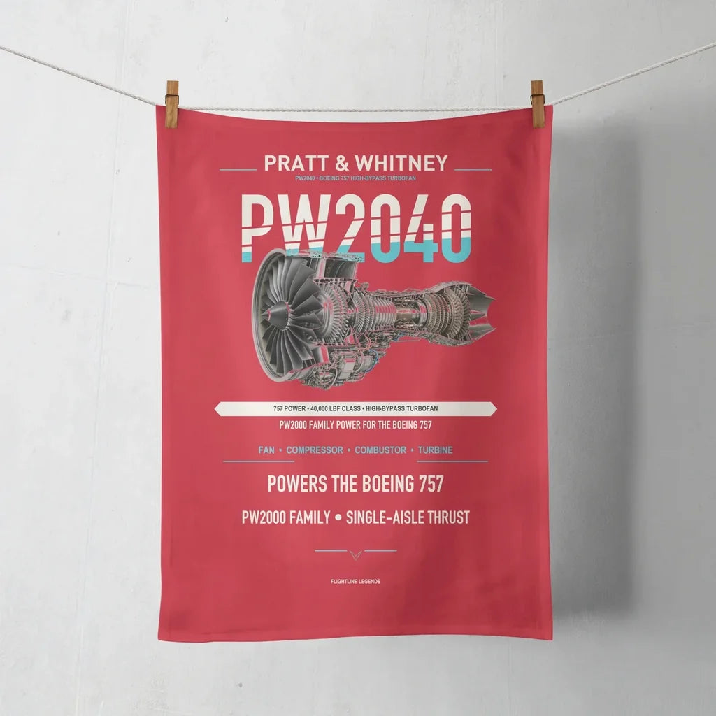 PW2040 design on red towel