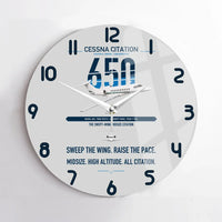 Thumbnail for Cessna Citation 650 - Citation III design on light gray no frame wall clock
