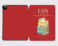 Thumbnail for Ulsan Airport (USN) design on red ipad tablet case