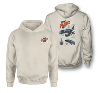 Thumbnail for SIGNAL 616 - How Planes Fly V2 - Double-Side Hoodie design on khaki double side hoodie