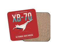 Thumbnail for XB-70A Valkyrie design on red 1 piece coaster