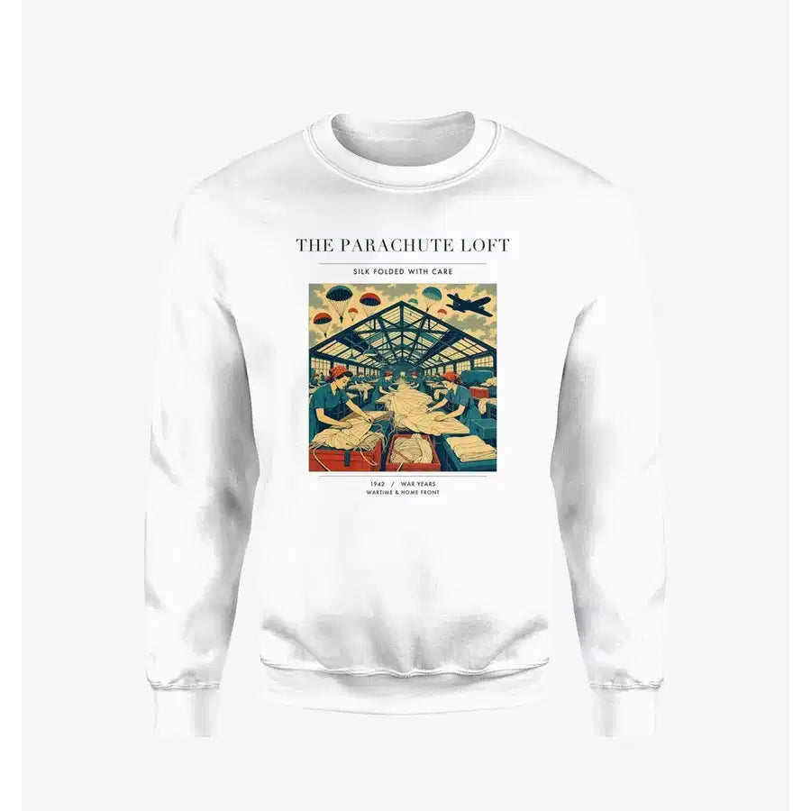 VINTAGE G4508 - The Parachute Loft - Designed Sweatshirts design on white