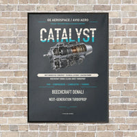 Thumbnail for CATALYST vertical canvas print - framed - gray background