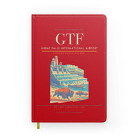 Thumbnail for Great Falls International Airport (GTF) design on red notebook