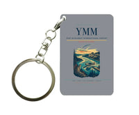 Thumbnail for Fort McMurray International Airport (YMM) design on gray key chain