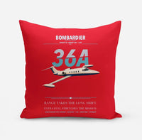Thumbnail for Bombardier Learjet 36A design on red pillow