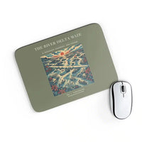 Thumbnail for VINTAGE G4274 - The River Delta Maze - Designed Mouse Pads design on greenarmy rectangle