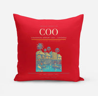 Thumbnail for Cadjehoun Airport (COO) design on red pillow