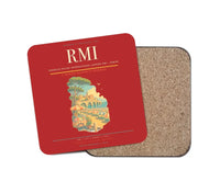 Thumbnail for Federico Fellini International Airport (RMI) design on red 1 piece coaster