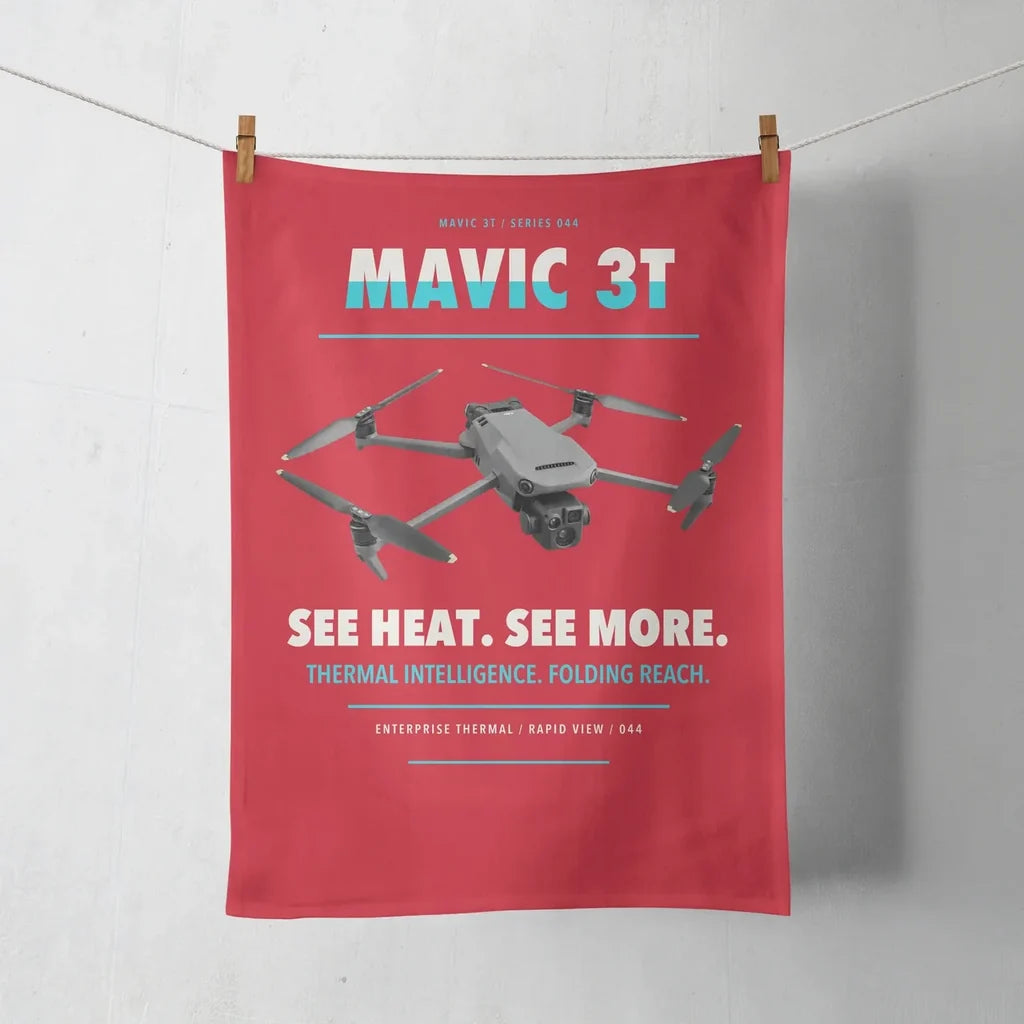 DJI Mavic 3 Thermal design on red towel